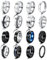 LOLIAS 16 Stück Edelstahl Herren Ringe Silber Schwarz Matt Finish Poliert Band Ring Kitten Ring Flaschenöffner Ringe Ehering Verlobungsringe Vintage Fidget Ring für Männer Damen