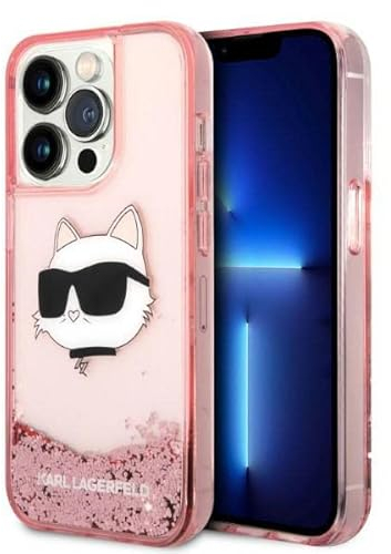 KARL LAGERFELD KLHCP14XLNCHCP Hülle für iPhone 14 Pro Max 6,7 Rosa hardcase GLI