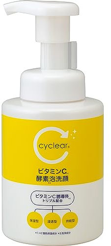 Kumano Yushi Cyclear VC Enzyme Foam Face Wash - 300ml