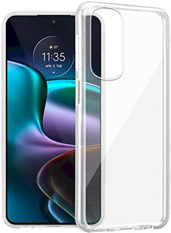 Cadorabo Hülle kompatibel mit Motorola Edge 30 Hülle Silikon Handyhülle für Edge 30 Case aus [Nie vergilben Technologie], Kratzfeste und stoßfeste Schutzhülle für Motorola Edge 30 - VOLL TRANSPARENT