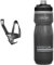 Elite Rocko Carbon Mat Bottle Cage, Black Graphic & CAMELBAK Podium Chill 21oz Black Bottle - 001 Black/Grey, N