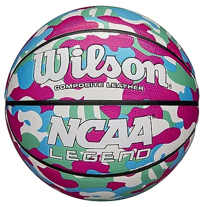WILSON NCAA Legend Indoor/Outdoor Basketball – Pink Camo, Größe 15,2–72,4 cm