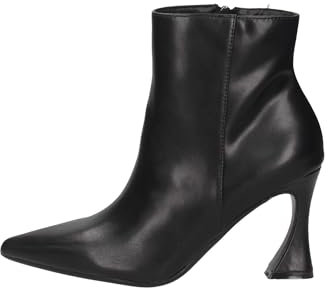 stivaletto vera pelle filo forma con tacco a rocchetto 9 cm -