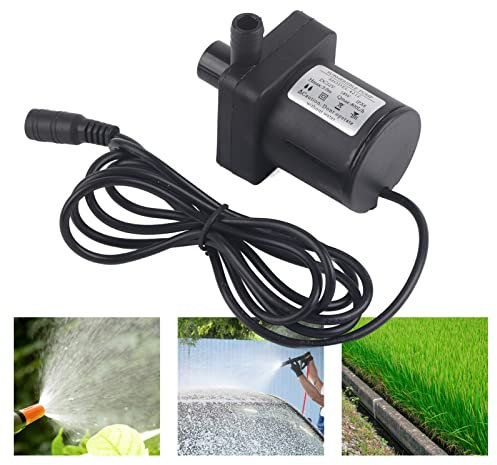 DC Submersible Pump DC12V 18W Brushless DC Water Pumps Mini Silent Brushless Motor Pump 800L/h ABS Material Submersible for Aquariums Aquaponics Fish Tanks Fountain