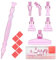 Snewvie Diamond Art Painting Pen Accessories Tools Set,1Pcs Ergonomic Resin Diamond Drill Pen and 6Pcs Stainless Steel Metal Screw Thread Multi Placer Tips and 6 Glue Clay