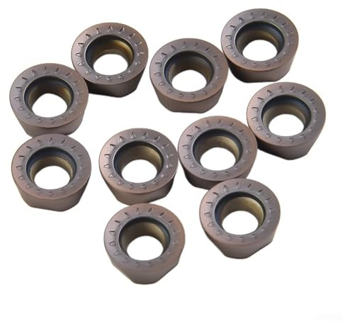 RPMT10T3MOE VP15TF Hartmetall-Einsatz, 10 Stück Drehmaschine Werkzeug für effizientes Metallschneiden