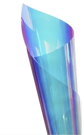 Vinilos Cristales,Vinilo Ventana Privacidad Película de ventana de arcoíris for espejo unidireccional, vitral camaleón mascota for el hogar y el coche, película autoadhesiva decorativa iridiscente for