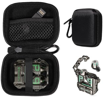 CaseSack Schutzhülle für GravaStar Sirius Pro Earbuds 5.2 Kopfhörer TWS RGB Ohrhörer (schwarz)