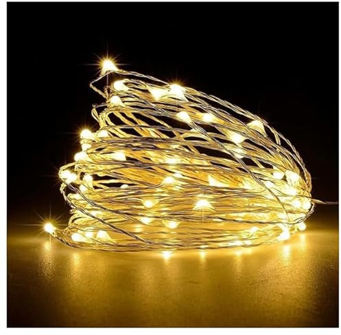 ZOMKIFA 3 Luci Stringa LED, USB Alimentata, Catena di Luci Impermeabile, per Esterni, Adatto a Giardino, Feste, Natale Ghirlanda Luminosa Decorative Festa Interno Natalizie Letto Camera, 5M 50 Leds