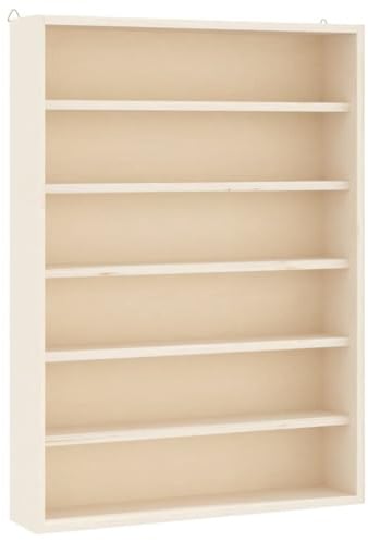vidaXL Sammlervitrine aus Holz mit 6 Regalen 40x8,5x55 cm