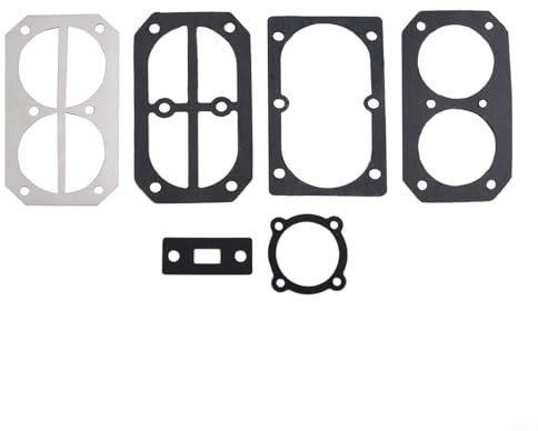 Lot de 6 joints en aluminium pour compresseurs d'air - Rondelles de plaque de valve de culasse pour compresseurs d'air
