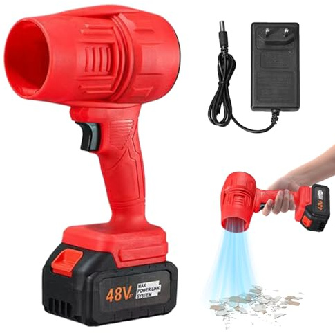 Ungtyb Sleek Design Turbojet Blower, Turbine Fan Blower, Handheld Turbine Car Dryer, 200 Mph Compressed Air Duster 31cm for Home, Indoor, Outdoor, Present, Black, Red, Blue Color