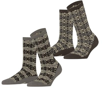 ESPRIT Damen Scandinavian 2-Pack Socken Baumwolle atmungsaktiv