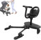 Fridgestea Buggy Board universel avec siège | Marchepied de poussette pour 2 à 6 ans | Charge maximale 50 kg | Roues pivotantes à 360° avec suspension | Compatible avec 60 % des poussettes