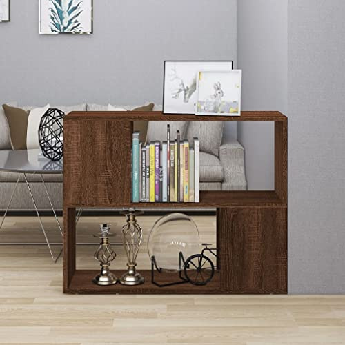 GCHDHAPB Étagères, bibliothèques et étagères sur pied - Armoire à livres / séparateur de pièce - Chêne marron - 80 x 24 x 63 cm