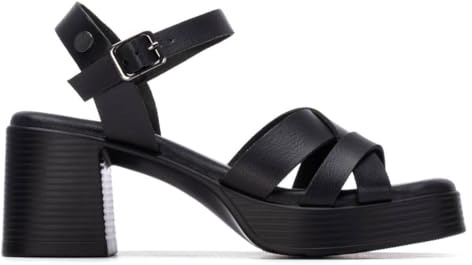 REFRESH - Sandalen Damen Schwarz - Bequeme und vielseitige Schuhe - Casual Mode - Modell 17509601 (Größe 40)