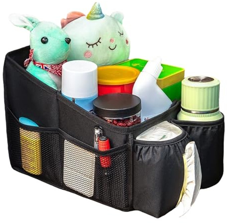 Gsrhzd Auto Organizer, mit Becherhaltern Tissue-Box und Netztaschen | Autositz Organizer für Vorderen Rücksitz und den Kofferraum, Aufbewahrungsbox AutoAutoorganizer Kinder Rückbank
