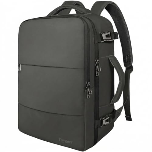 Taygeer Ryanair Handgepäck 40x30x20 Rucksack Handgepäck Reiserucksack | Ryanair Rucksack für Herren und Damen, 24L Reiserucksack für 15,6 Zoll Laptop für Flugzeug, Business, Uni, Graphitgrau