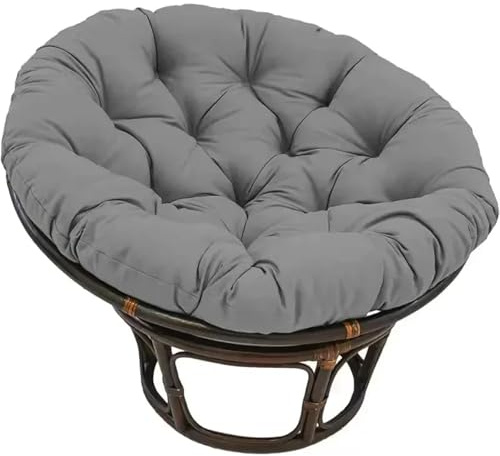 DQZRTUECA Swing Egg Chair Cushion, Round Garden Cushions 60-100cm For Chair Floor Sofa Multicolor(Dark Grey,60x60cm)