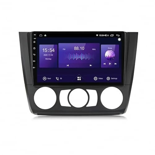 Radio Coche 2 DIN con Carplay y Android Auto para BMW 1 Series 2008-2012 A-Pple Carplay & Android Auto, Autoradio Portátil Car Play con Pantalla Táctil, GPS, Bluetooth, Mirror, 4 Nuclear 2G+32G