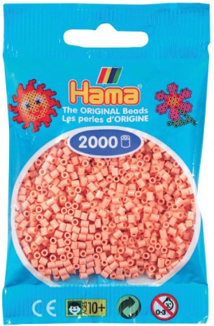 Mini-Hama-Perlen, Fleischfarben, 26 Stück, Fleisch
