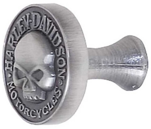 Harley-Davidson Ace Product Management Group HDL-10111 Knauf aus Zinn Harley Pewt Totenkopf-Knopf, Silber, No Size