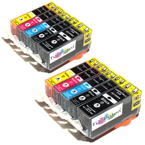 10x Canon Pixma MP550 Kompatible Druckerpatronen - Cyan/Gelb/Magenta/Schwarz- PATRONEN MIT CHIP