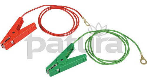 Zaun- und Erdkabelset, mit 2 Klemmen u. 8 mm Ringösen (1 Stück / Pack)