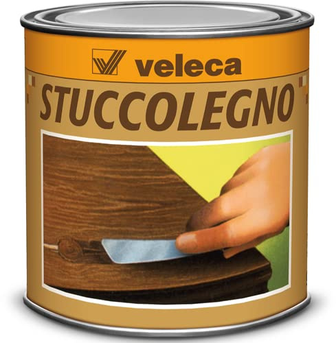 Stucco in pasta para madera Veleca color nogal claro 250gr