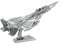Fascinations MMS082 Metal Earth Metallbausätze - Jagdflugzeug Boeing F-17 Eagle, lasergeschnittener 3D-Konstruktionsbausatz, 3D Metall Puzzle, DIY Modellbausatz mit 1 Metallplatine, ab 14 Jahre