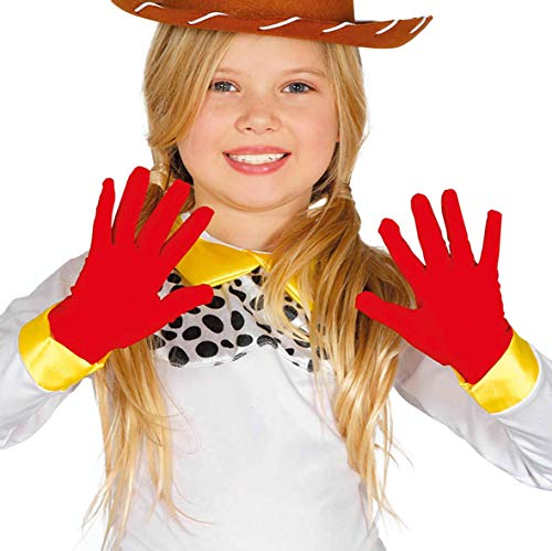 FIESTAS GUIRCA | Rote Kinderhandschuhe (18 cm) - Kostümzubehör für Teufel und Dämonen - Ideal für Halloween, Karneval und Kostümpartys - Unisex für Kinder - Rot