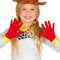 FIESTAS GUIRCA | Rote Kinderhandschuhe (18 cm) - Kostümzubehör für Teufel und Dämonen - Ideal für Halloween, Karneval und Kostümpartys - Unisex für Kinder - Rot