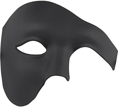 Masque de Mascarade de Demi-Visage Halloween Costume Fantôme du Masque d'Opéra pour Hommes et Femmes