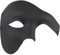 Masque de Mascarade de Demi-Visage Halloween Costume Fantôme du Masque d'Opéra pour Hommes et Femmes