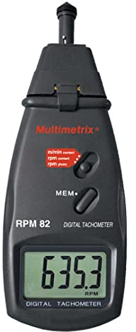 Multimetrix P06236902 Drehzahlmesser mechanisch, optisch 0.5-19999 U/min 2.5-99999 U/min