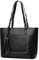 DEERWORD Damen Handtaschen Frauen Schultertaschen PU-Leder Bowlingtaschen Umhängetaschen Schwarz