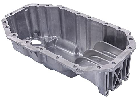 BESTPRICE 1x coppa dell'olio con foro per sensore livello olio Compatibile con VW BORA (1J2)(1J6), GOLF 4 (1J1), GOLF 4 Variant (1J5), SEAT LEON (1M1), TOLEDO II (1M2), SKODA OCTAVIA 1