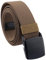 KYEYGWO Elastischer Stretch-Freizeitgürtel, Herren Tactical Hiking Belt aus Kunststoffschnalle, Braun