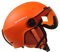 2-en-1 détachables Pare-Vent Casque de Ski Anti-buée Anti-UV Lunettes de Ski intégrées pour Le Snowboard