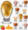 Platinux Set de coquetiers en verre Moderne Lot de 12 coquetiers