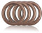 O - Ring aus Druckguss 25mm, 4er Set, DIY Hunde-Leine/Hunde-Halsband, nichtrostend, Ideal mit Paracord 550, Farbe: braun/Kupfer