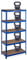 Relaxdays Schwerlastregal, HBT: 180x90x45 cm, bis 1325kg, 5 Ebenen, Lagerregal Speisekammer, Keller, Garage, Stahl, blau