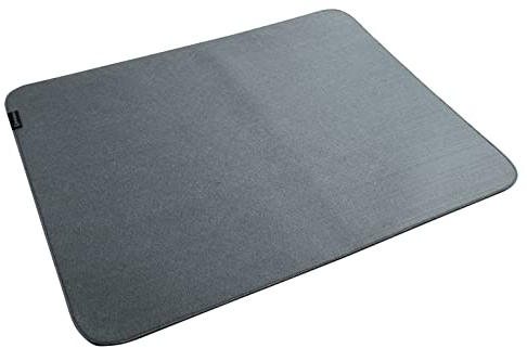 Exacompta 29814E Schreibunterlage Teksto, aus RPET-Filz (gewonnen aus dem Recycling von Plastikflaschen), Format 50 x 65 cm, grau, wird gerollt geliefert, perfekt für Büro und Homeoffice