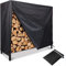 COOSOO Housse de protection pour étagère de bois de chauffage de 2,5m,tissu Oxford 420D avec fermeture éclair pour intérieur ou extérieur, coupe-vent, protège le bois du jardin, terrasse