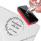 Personalisierter Stempel, handgefertigt, Lavendel-Herzen, Kranz, Verpackung für kleine Unternehmen, Stempel, Familienlehrer, Stempel