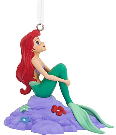 Hallmark Disney The Little Mermaid Ariel on Rock Resin Christmas Ornament