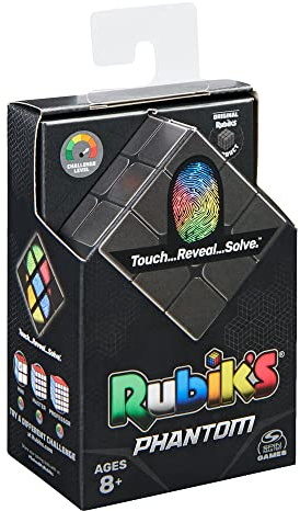 IDEAL | Rubik's Phantom: Touch, Reveal, Solve | Colour reveal cube | Brainteaser Puzzles | Ages 8+