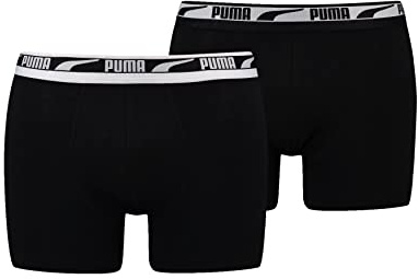 Puma Herren Men Everyday Multi Logo Boxers Unterwäsche (2er Pack)