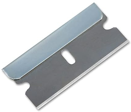 5/10/20/50/100/200 Ersatzklingen Glasschaber Kochfeldschaber Ceranfeldschaber Klingen 40mm (200) Silber