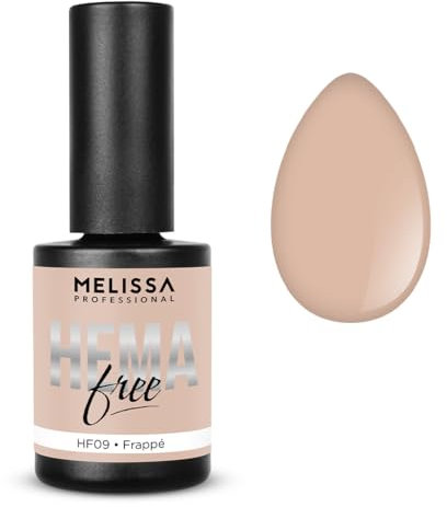 Melissa Professional Smalto Gel, Hema Free Semipermanente, Made USA, 9 Ml, Uv LED, Soak Off, Nail Polish (Rosa Carne Camouflage Frappè)